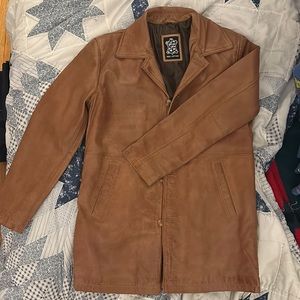 Irish Lamb skin leather coat